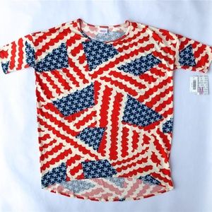 LuLaRoe Flag Irma Shirt - Medium